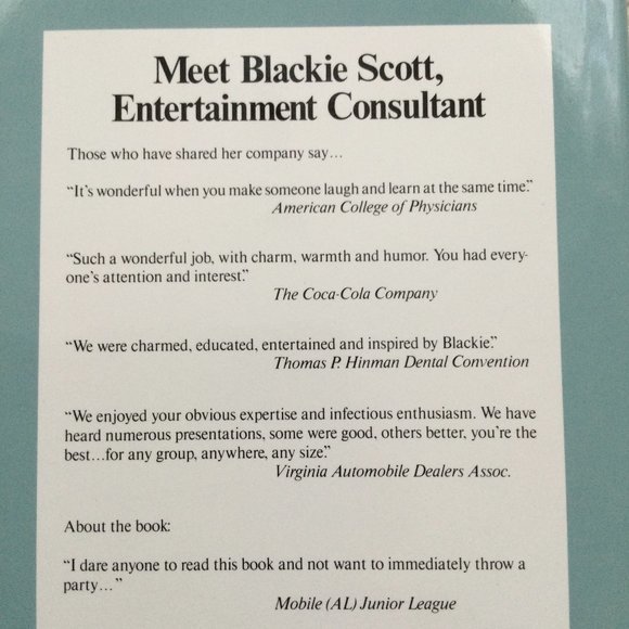 ENTERTAINING  COOKBOOK  1983 Signed Creative Guide to Brunch Lunch Teas &Parties - Picture 2 of 12